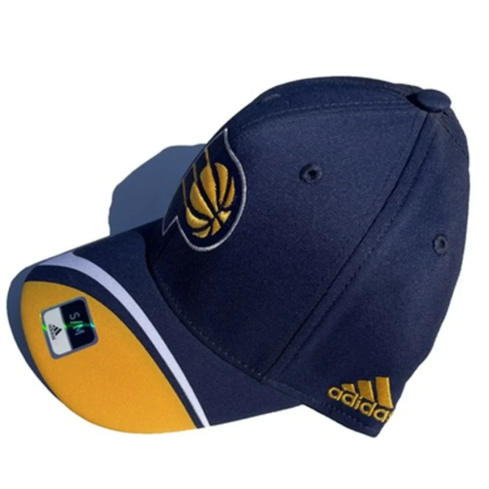 Indiana Pacers Adidas FitMax 70 Navy Structured Fitted Baseball Hat (S/M)